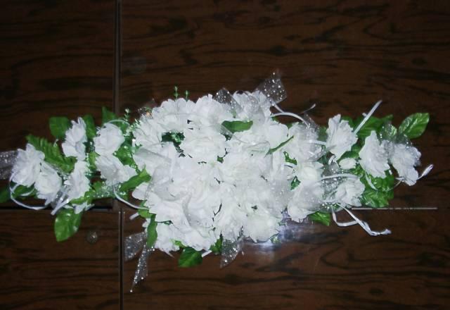 Исскуственные цветы на радиатор для свадьбы Москва