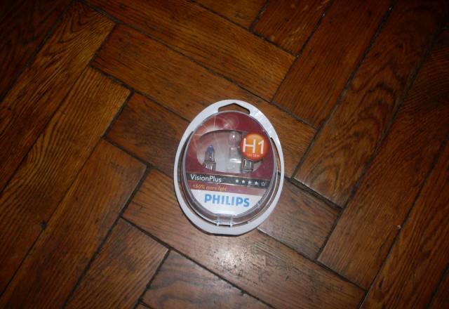 Галогенные автолампы Philips H1 VisionPlus+50 Москва