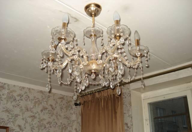 Хрустальная люстра шестирожковая Москва
