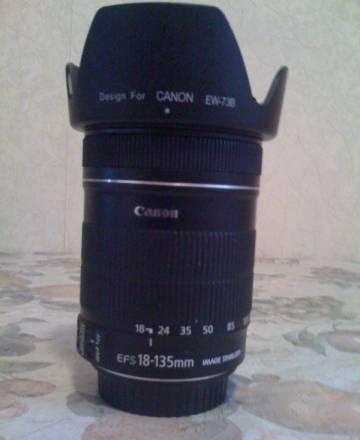 Canon EF-S 18-135 f/3.5-5.6 IS + бленда + фильтр Москва