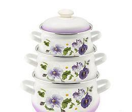 Кастрюли, баки, ведра, набор кастрюль эмаль Москва