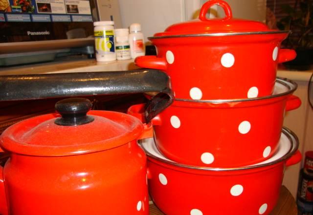 Набор из 3-х эмалированных кастрюль Москва