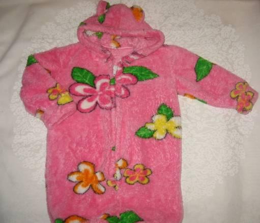 Розовый комбез 0-3мес Москва