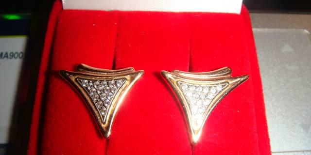 Серьги золото 585 проба Москва