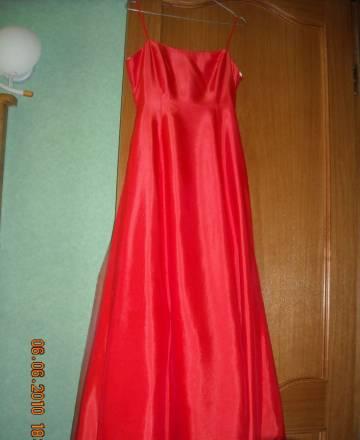 Ярко-алое выпускное (вечернее) платье Москва