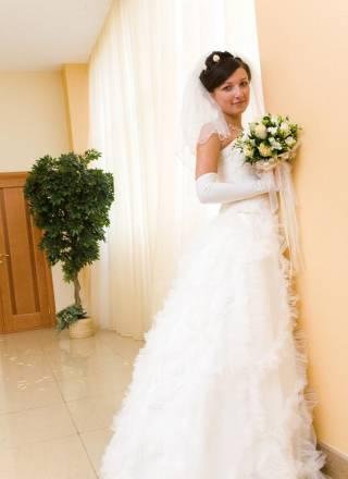 Свадебное платье цвета "Шампань" Москва