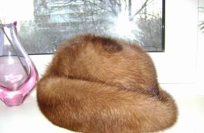 Новая норковая шляпка р56-57 Москва