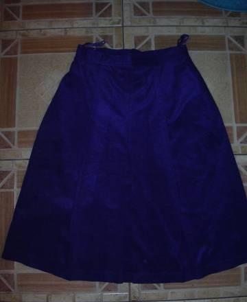Бархатная фиолетовая юбка 46рр Москва