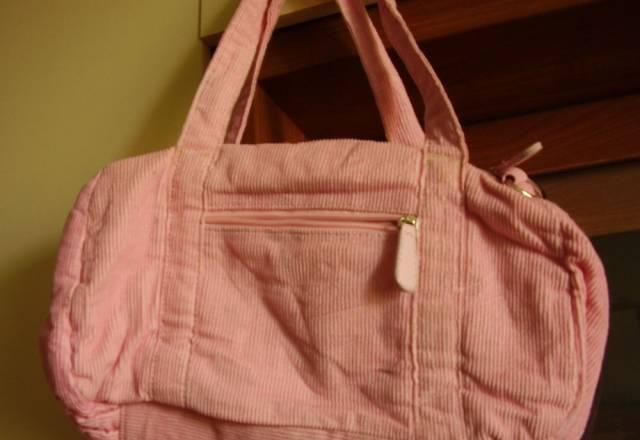 Сумка розовая вельветовая Москва