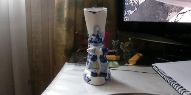 Гжель вазочка для цветов влюбленная парочка Москва