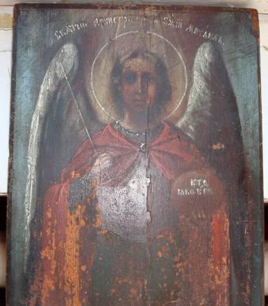 Иконы Арх.Михаил и Вседержитель(в окладе и киоте) Екатеринбург