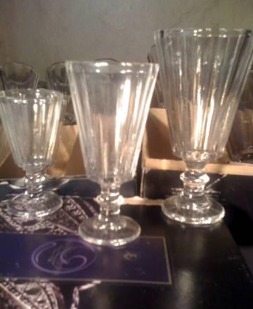 Новые хрустальные рюмки ( лафитники ) Москва