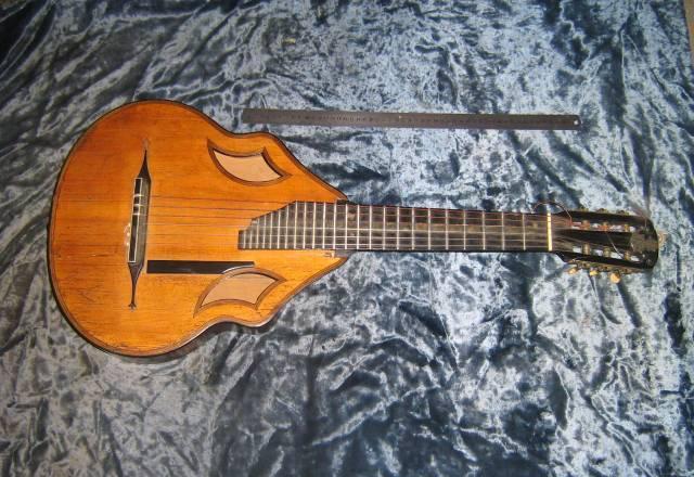 Гитара старинная мастер Пасербский.Франц 1890 годъ Москва