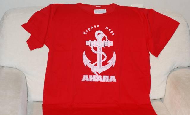 Футболка красная "анапа" Москва