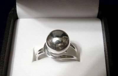Новое колечко Серебрянный шар 925 пр Москва