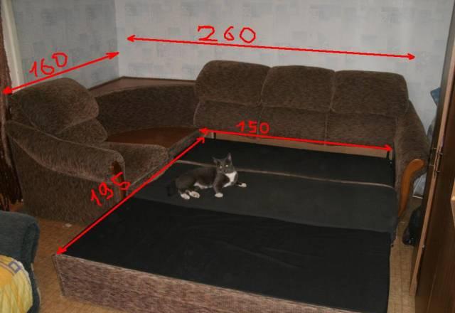 Диван угловой и кресло Тольятти