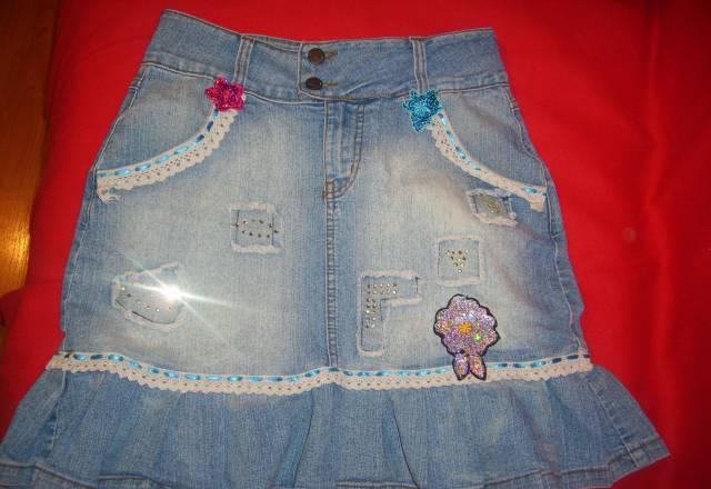 Юбка джинсовая игривая Москва