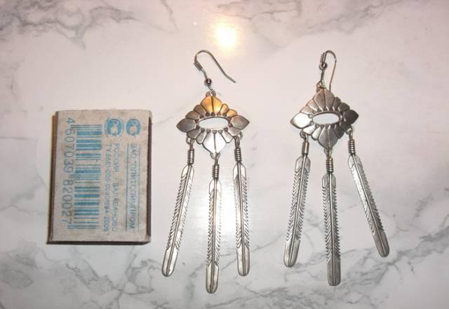 Серебряные серьги, Мексика, sterling Москва