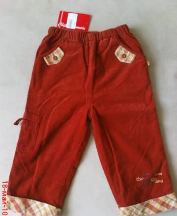 Новые вельвет.штанишки унисекс, 86 р-р Москва