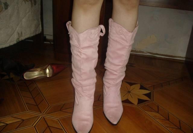 Сапоги розовые. осенне-весенние. Оригинальные Москва