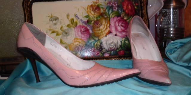 Туфли кожа розовая Москва