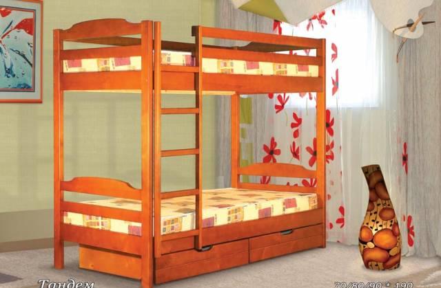 Детская кровать двухъярусная от производителя Москва