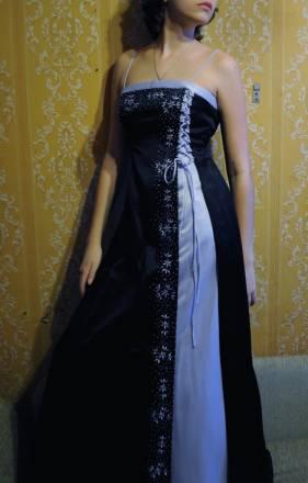 Платье вечернее выпускное. Макси. Атлас. США Москва