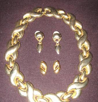 Ожерелье и серьги, ювелирный сплав, США Казань