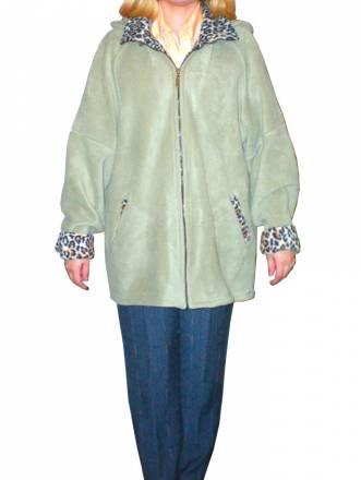 Светло-зеленая куртка из флиса Москва