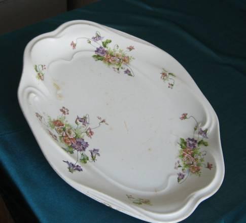 Блюдо большое Кузнецовский фарфор Москва