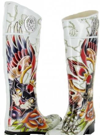 Новые резиновые сапоги Ed Hardy  Christian Екатеринбург