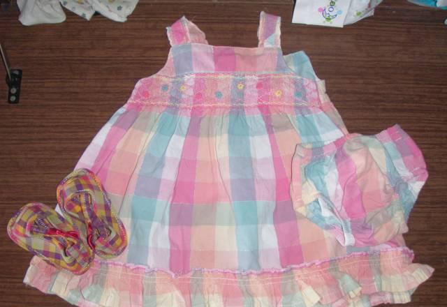 Платье, трусики marksspenser + туфельки Раменское