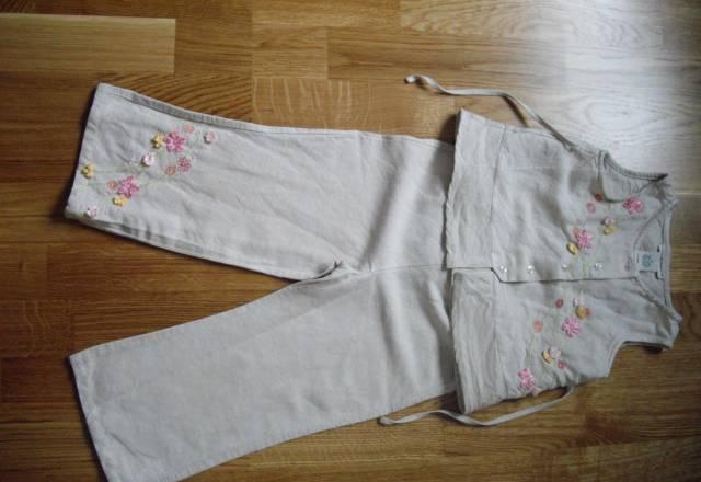 Легкие брюки и жилет на девочку 3-4 лет Москва