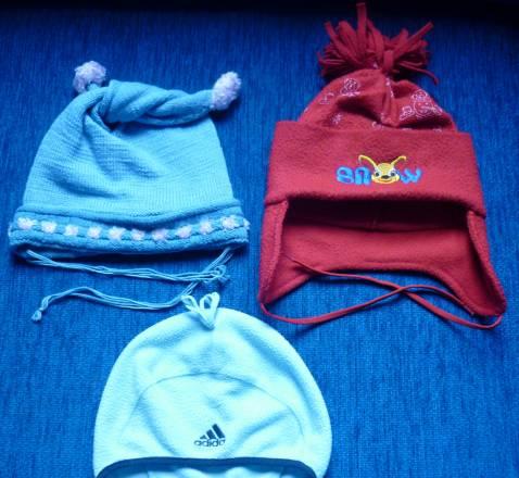 3 шапки 50-52р-р Москва