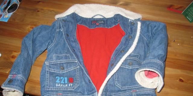 Куртка джинсовая утепленная на 3 года (98-104) Москва