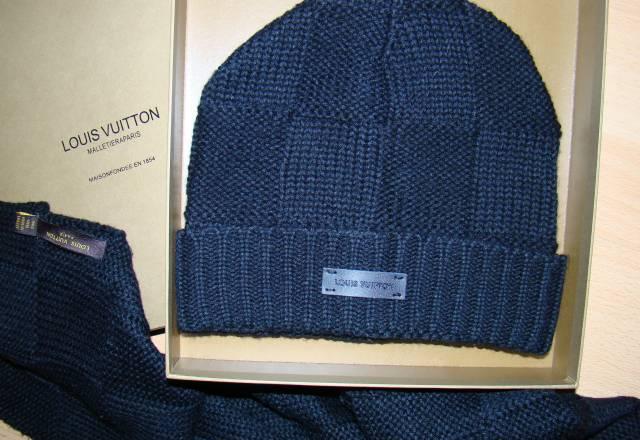 LOUIS VUITTON набор шапка и длинный шарф Москва