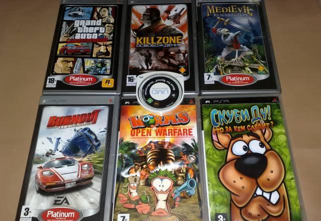 Игры UMD диски для Sony Psp - 7 шт Санкт-Петербург