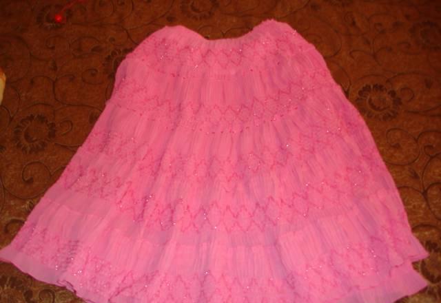 Красивая розовая юбка. Ношена 1-2 раза Москва