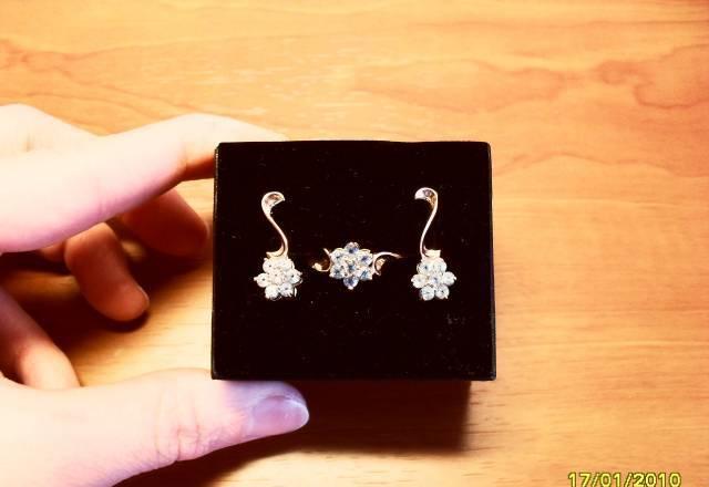 Топазовый комплект"Райские цветы Москва