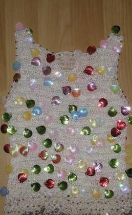 Майка с ракушками для дев 3-5 лет Москва