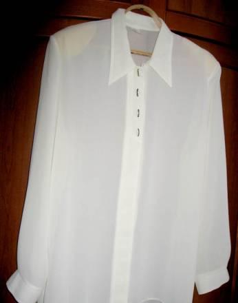 Блузка белая р-р 52 Москва