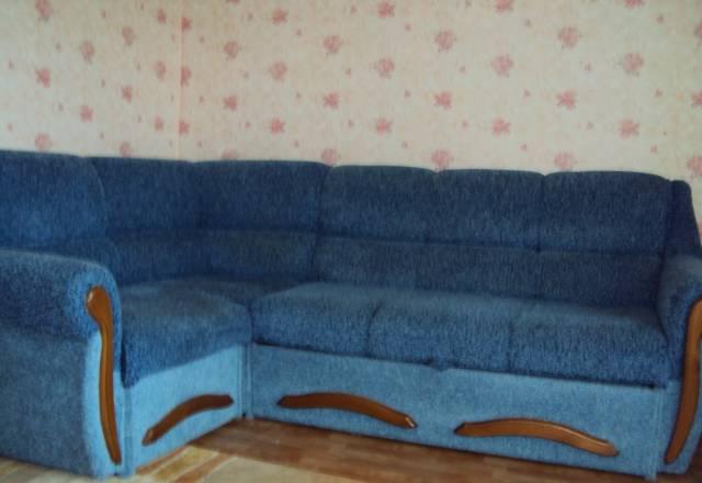 Продам мягкий уголок+кресло,цвет сине-голубой Красноярск