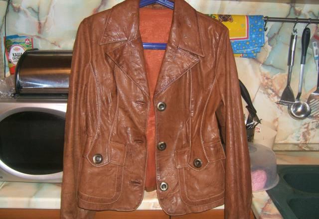 Кожаная куртка пиджак новая Москва