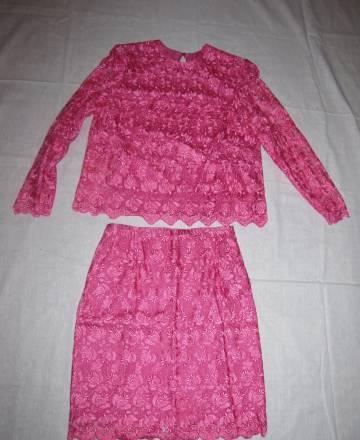 Парадно-выходной гипюровый костюм Москва