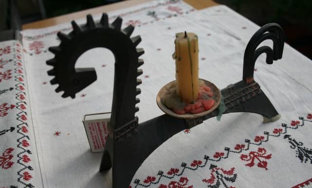 Подсвечник  металлический "Конь". 60-е г. 20 век Москва