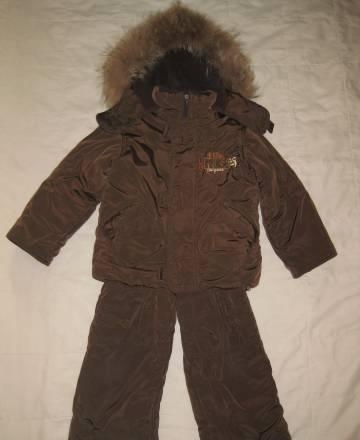 Зимний раздельный  комбез шоколадного цвета Москва