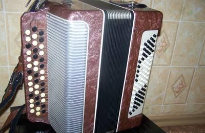 Легкий небольшой баян терракотового цвета Москва