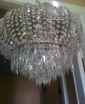 Новая хрустальная люстра на 5 ламп  " Галактика" Москва