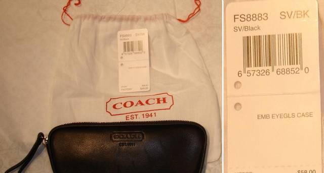 Кожаный Футляр для очков coach Санкт-Петербург