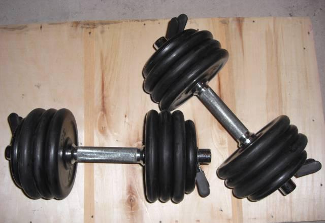 Гантели обрезиненные разборные по 16 кг Одинцово